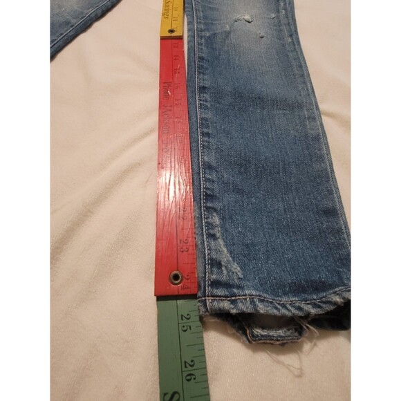 Moussy Vintage Skinny Jeans Women's 23 Medium Wash 24x25 Distressed Japanese - Picture 7 of 13
